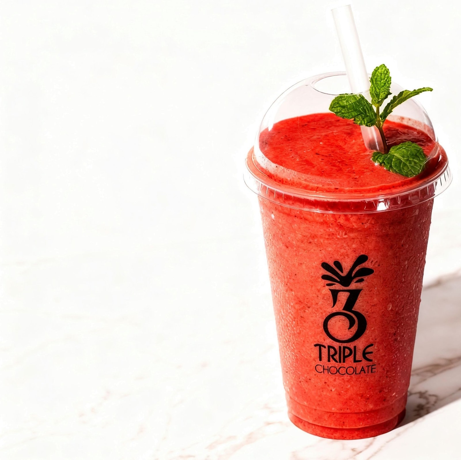 Apple, Strawberry & Mint Smoothie