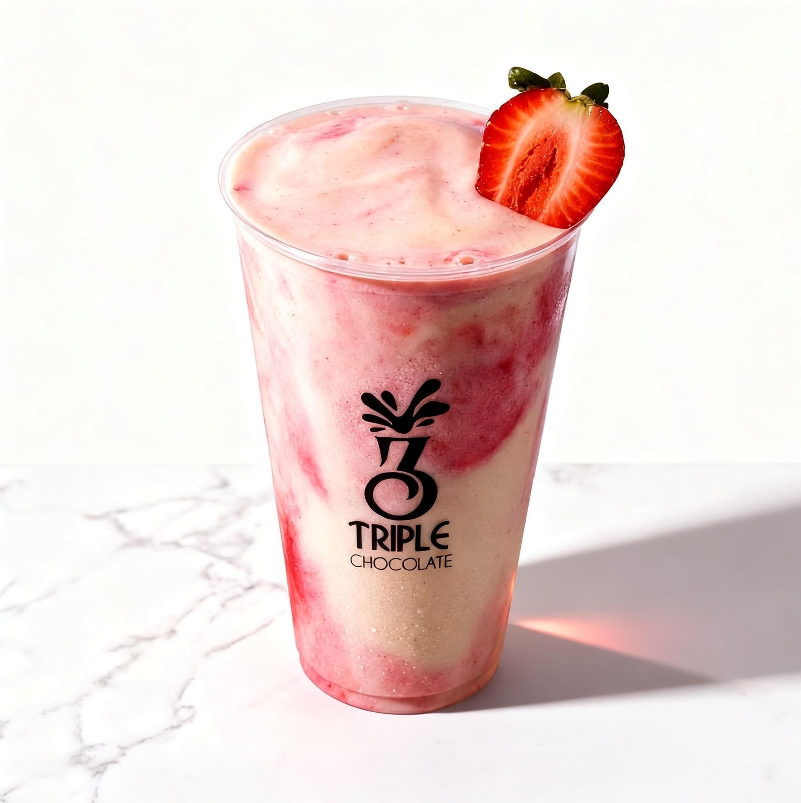 Banana Milk & Strawberry Smoothie