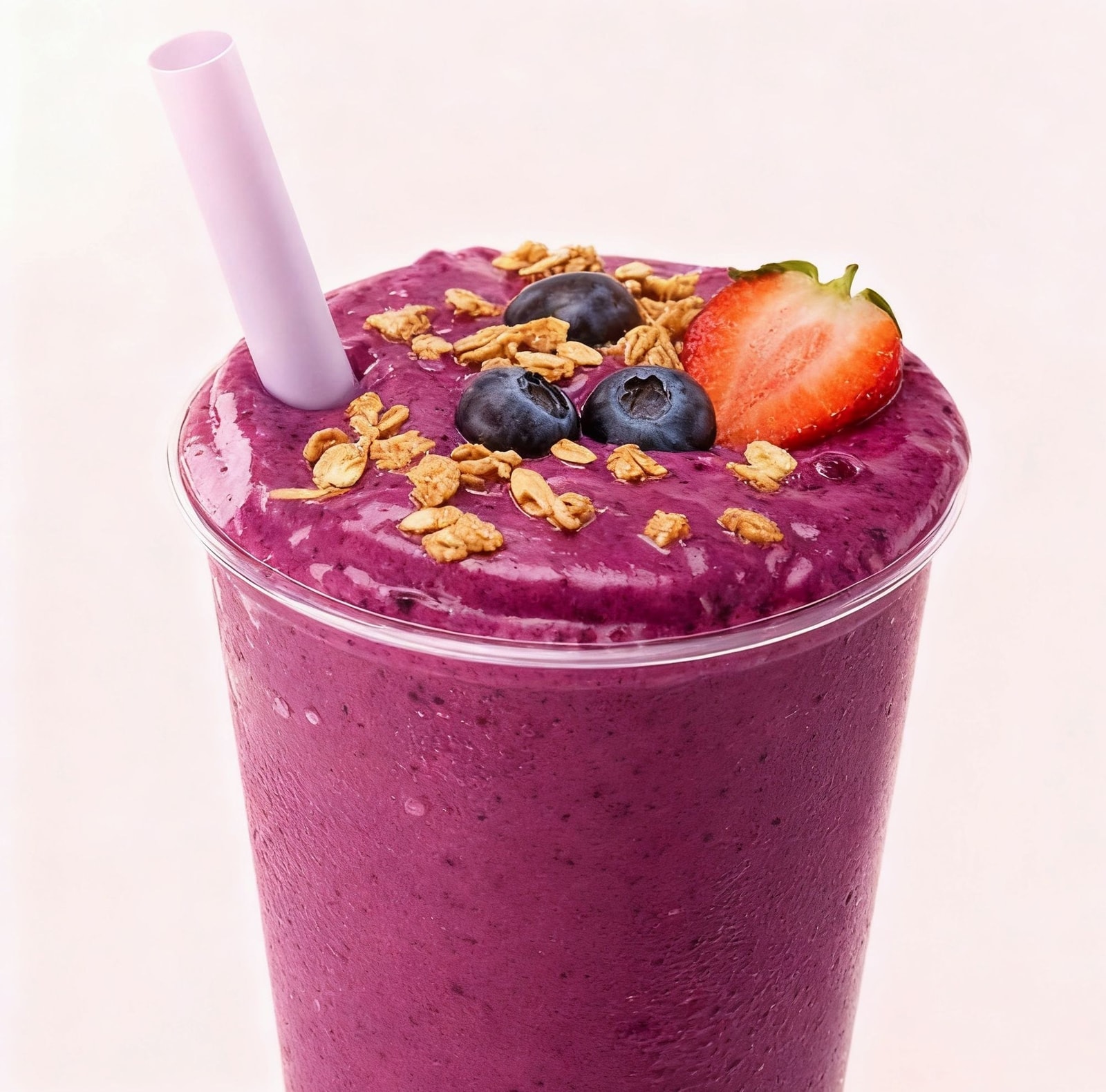 The King Smoothie: Banana, Blueberry, Strawberry, Granola & Yogurt