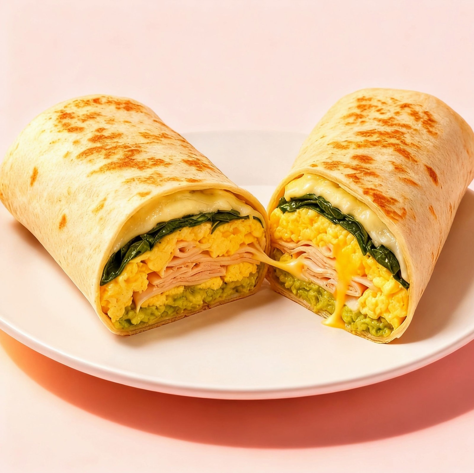 Avocado Turkey Egg Breakfast Wrap