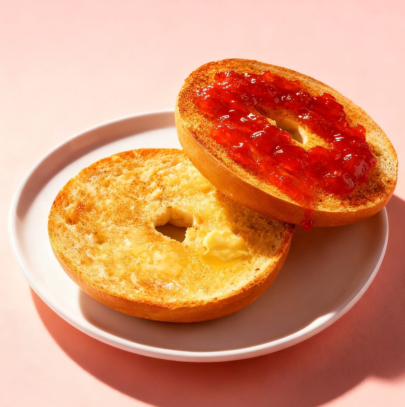 Bagel with Butter & Jelly