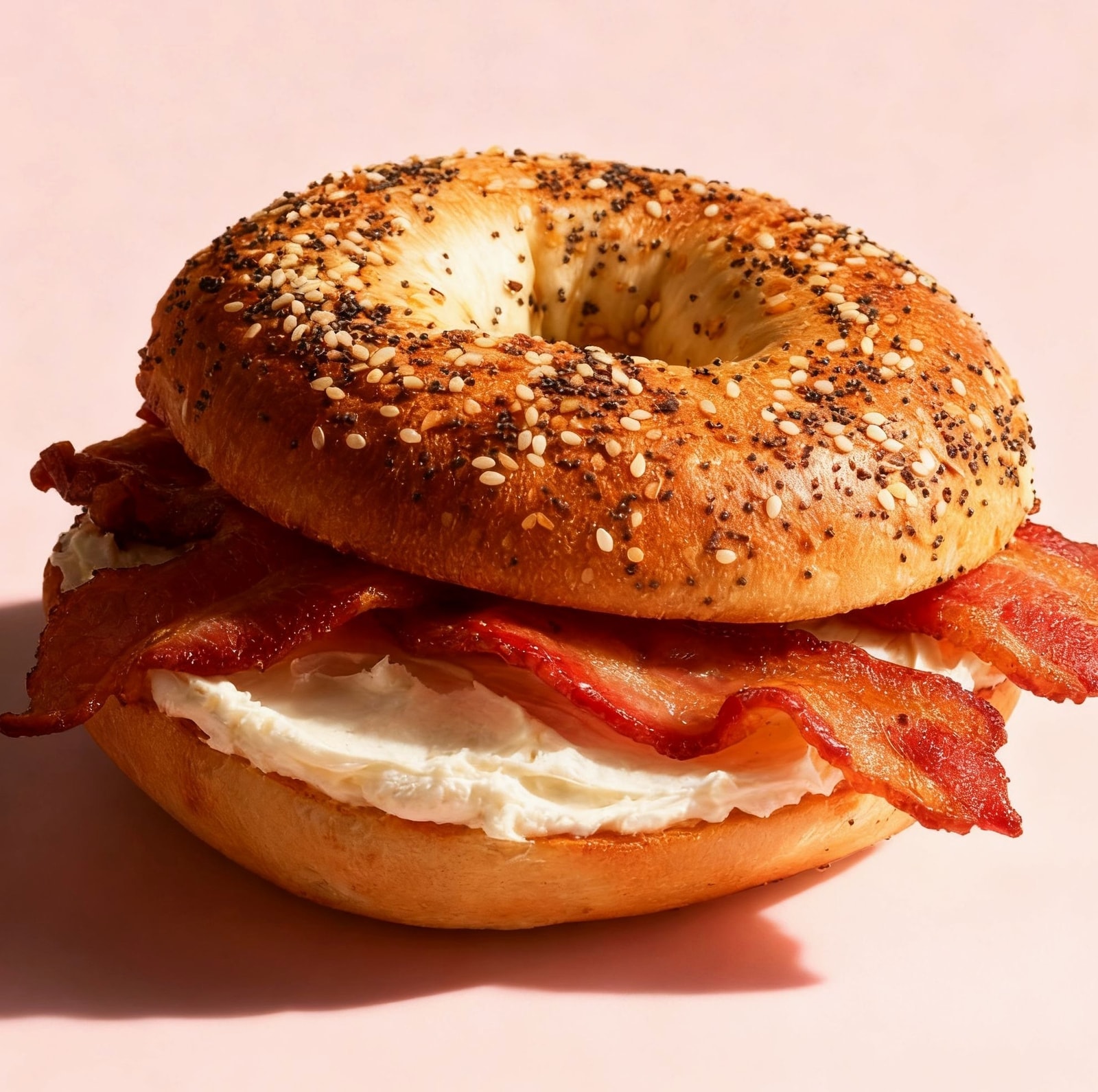 Bagel with Cream Cheese & Bacon