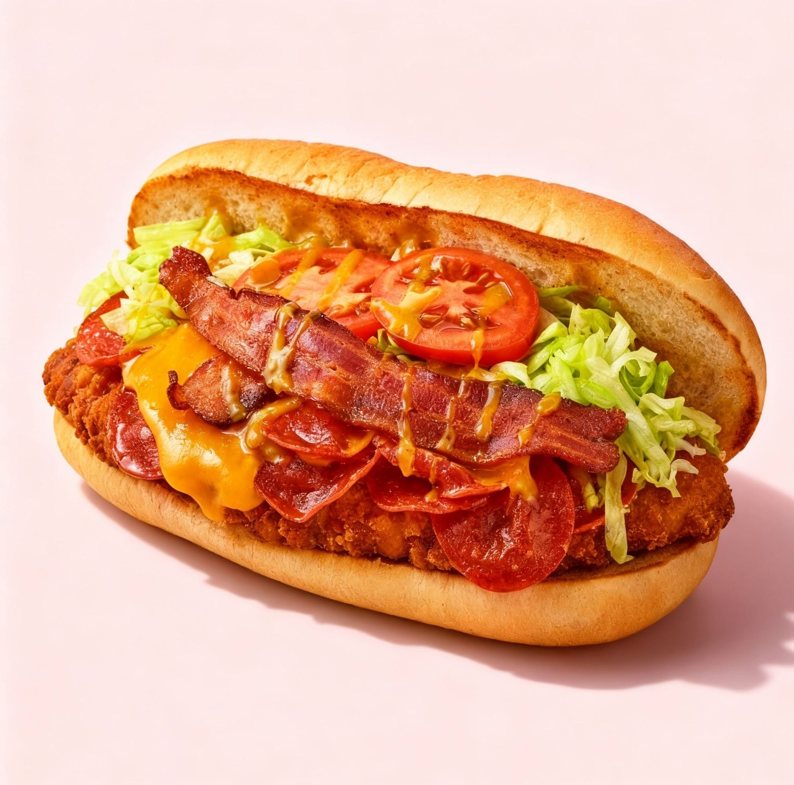 Chicken Cutlet Pepperoni Sandwich