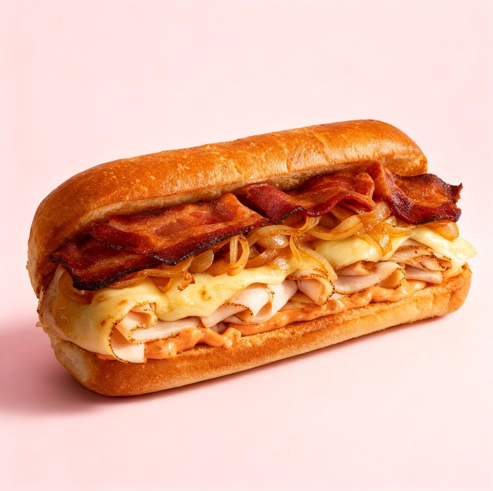 Oven Turkey Bacon Swiss Sandwich