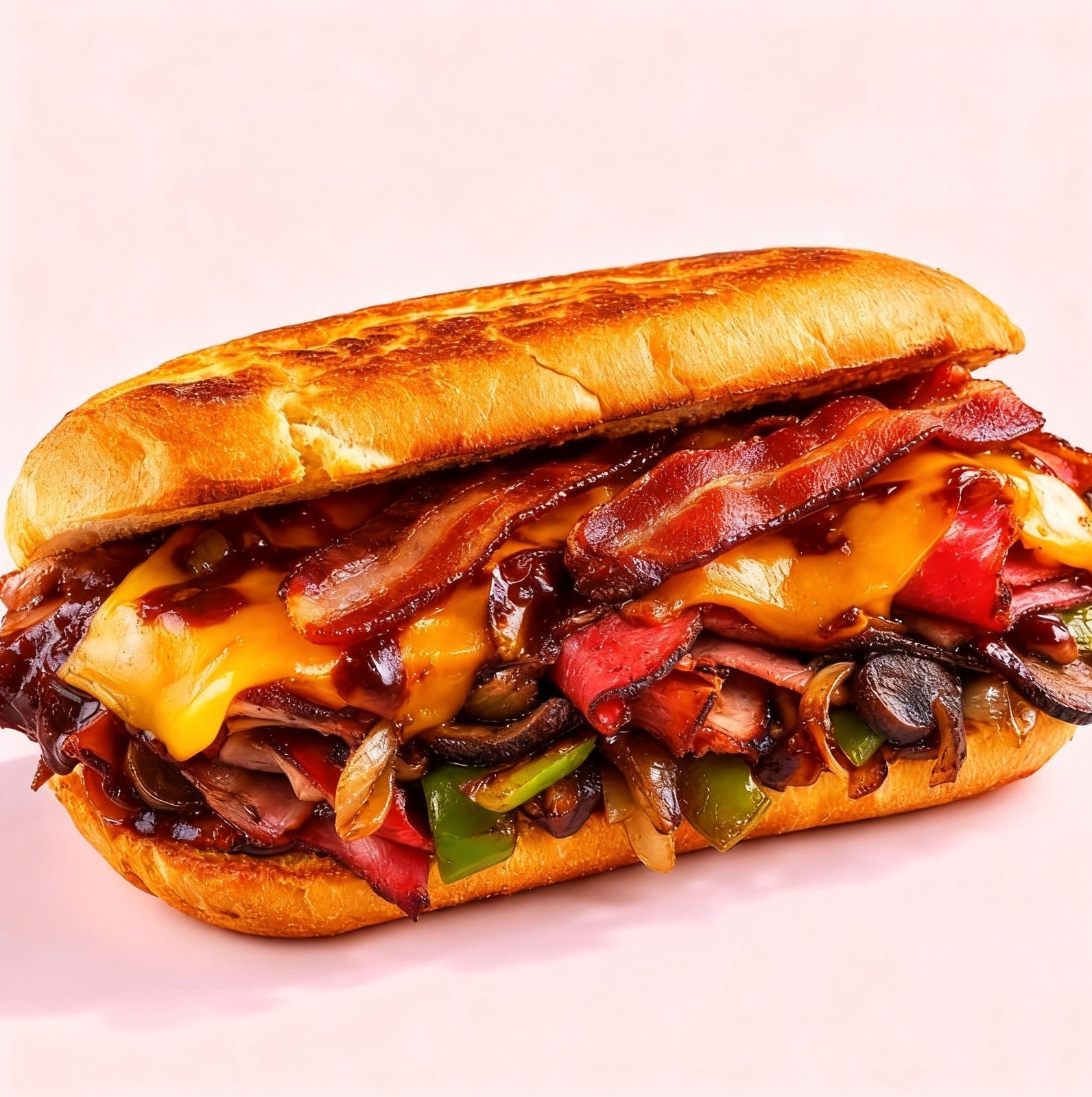 Roast Beef Pastrami Bacon Sandwich