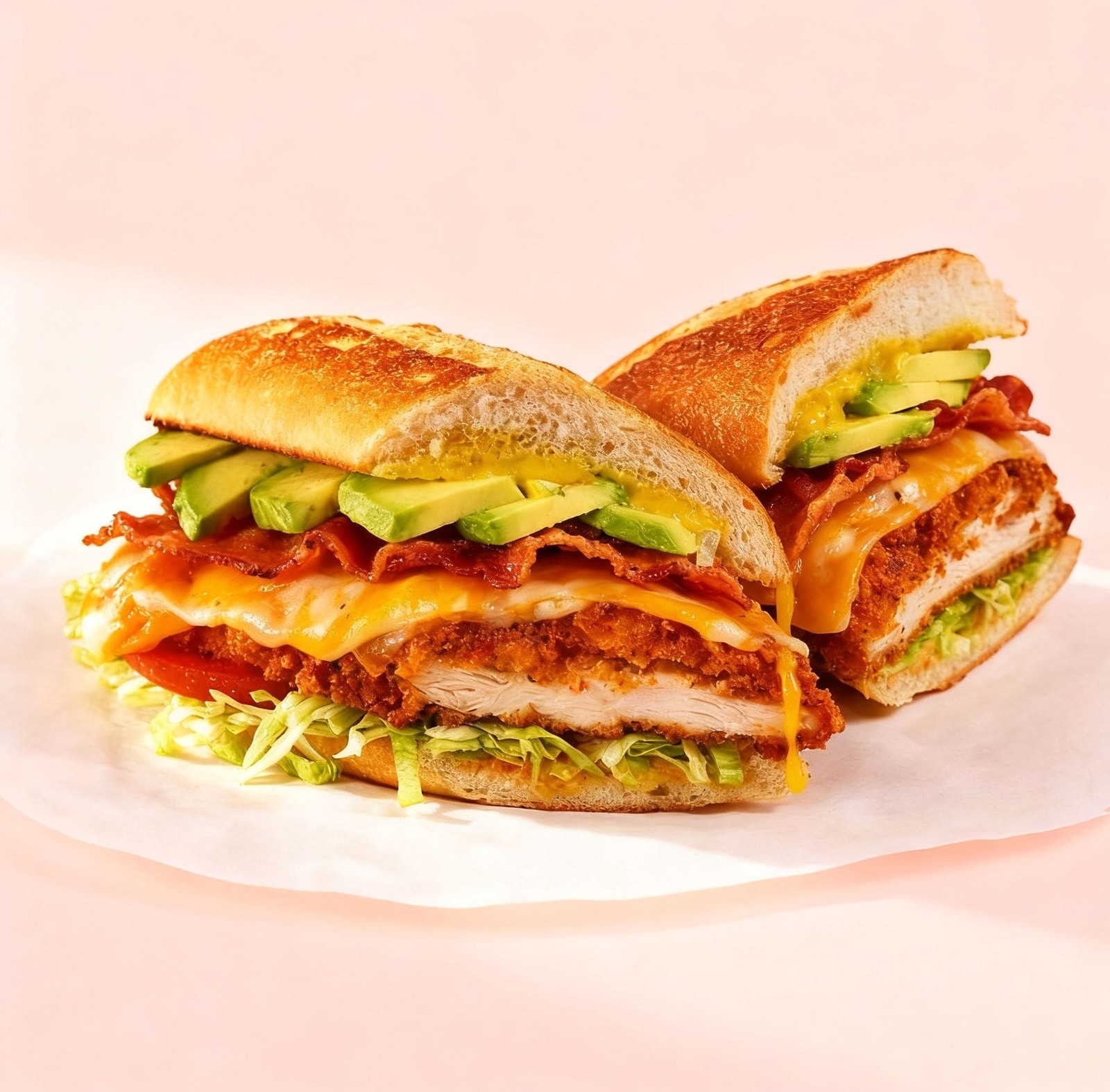 Spicy Chicken Cutlet Avocado Sandwich